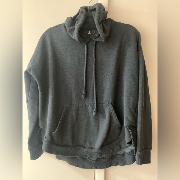 90 degree Blueish/Gray color Hoodie size small - Picture 2 of 4